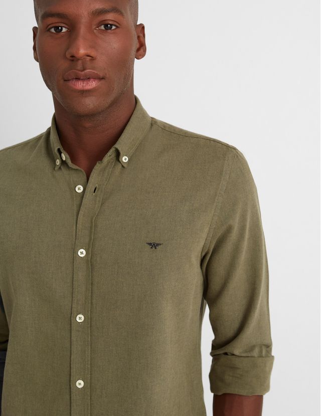 Hollister Stretch Oxford Muscle Fit Shirt