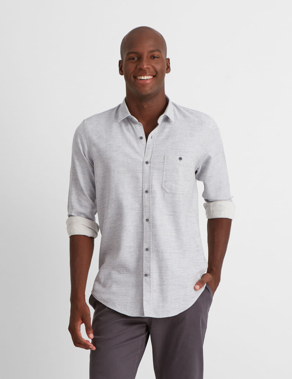 Camisa Urban Slim Fit Grid - Aviator