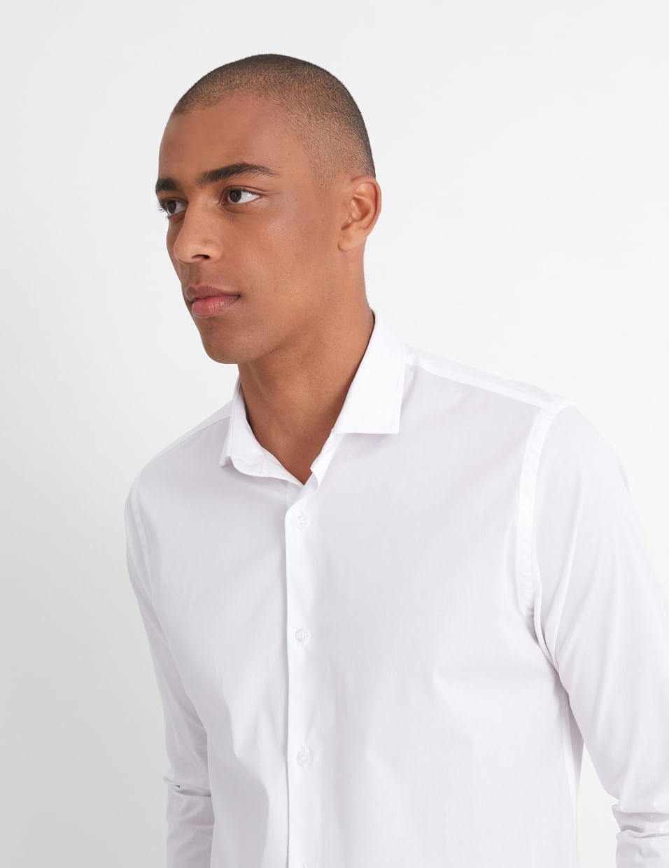 Camisa social best sale branca slim