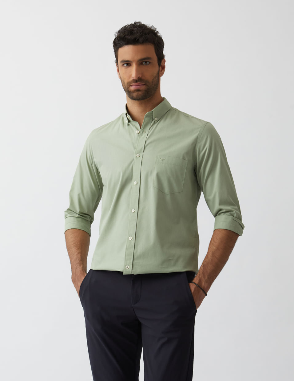 Camisa Classic Vichy Verde